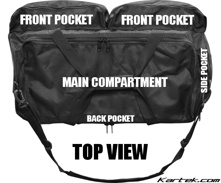 Dirt Bagz 30-001 five pocket medium traveler bag for helmets gloves shoes and fire suits