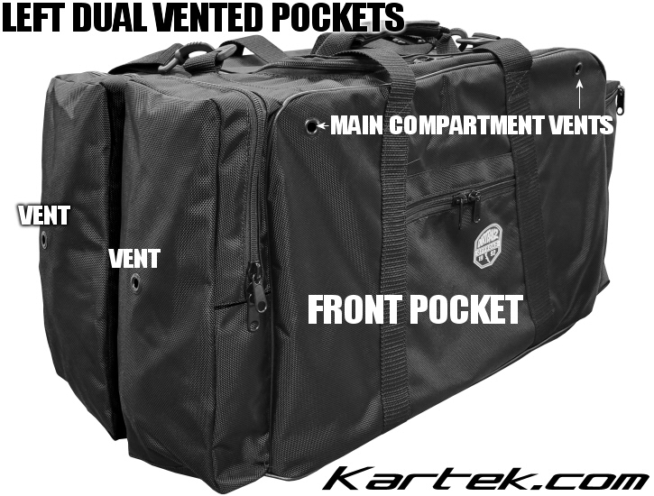 Dirt Bagz 35-001 eight pocket large driver bag for helmets gloves shoes and fire suits Dirt Bagz 35-001 eight pocket large driver bag for helmets gloves shoes and fire suits
