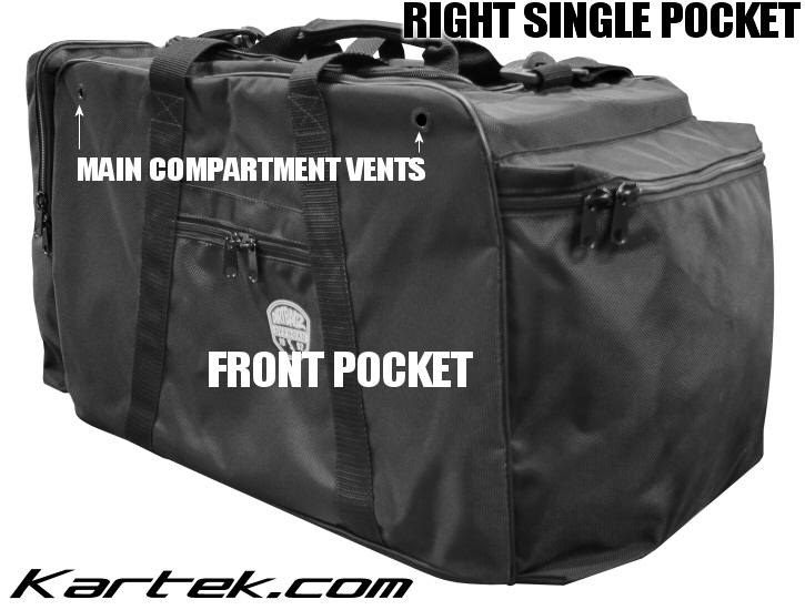 Dirt Bagz 35-001 eight pocket large driver bag for helmets gloves shoes and fire suits Dirt Bagz 35-001 eight pocket large driver bag for helmets gloves shoes and fire suits