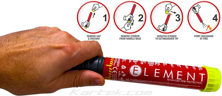 element 40050 e-50 fire extinguishers 50 second discharge dry chemical fire extinguisher class a b c k