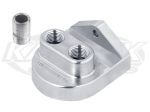 EMPI 16-9513-0 Billet Remote Oil Filter Mount 3/8" NPT Ports Up For Fram HP1 K&N HP-3001 WIX 51515R