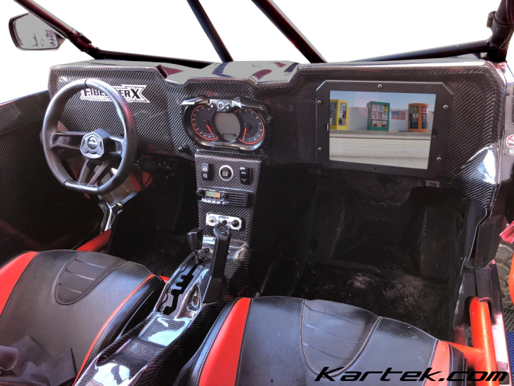 fiberwerx offroad 2017 2018 2019 2020 2021 2022 canam maverick x-3 utv carbon fiber dash for 2 seat or 4 seat