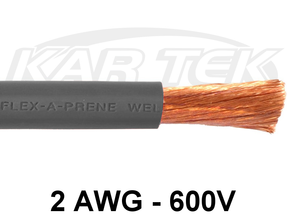 FlexAPrene 2 AWG Industrial Black Welding Cable Rated At 200 Amps Up