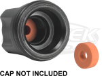 Fox 010-00-030 Red Silicone Seal For The Top Of Schrader Air Valve Caps 0.296" Diameter 0.100" Thick