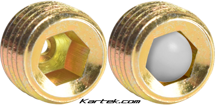 Fox Shocks 010-01-007-a white nylon plastic 7/32 ball plug for 010-00-017-a pellet set screws