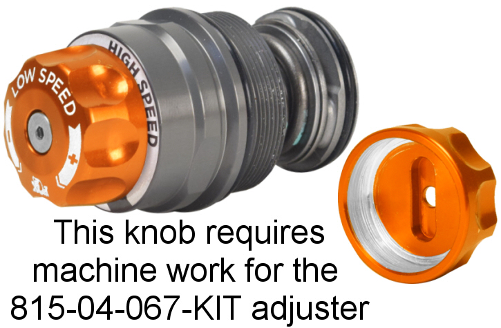 Fox Shocks 210-03-203-9 replacement DSC dual speed compression adjuster orange low speed knob machine work Fox Shocks 210-03-203-9 replacement DSC dual speed compression adjuster orange low speed knob machine work