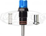 Fox Shocks 3/4 Inch Bypass Tube Blue Compression Side Adjuster Quick Adjusting Finger Knob