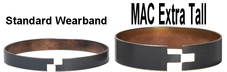 Fox Shocks standard wearbands versus extra tall MAC wearbands Fox Shocks standard wearbands versus extra tall MAC wearbands