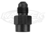 Fragola AN -3 Male To 1/8 NPT National Pipe Taper Thread Female Black Aluminum Straight Adapter