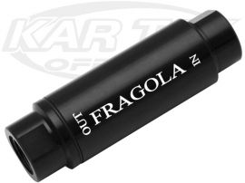 Fragola Aluminum  Fuel Filter 10 Micron Black 960002-BL