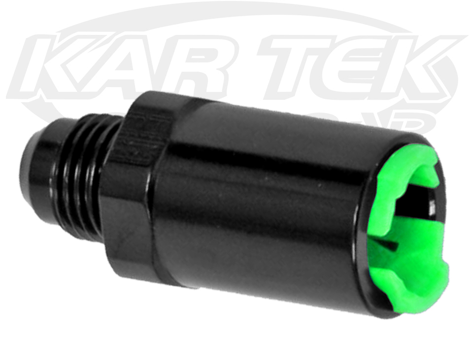 Fragola 491990BL Black GM Fuel Rail 5/16" Clip Type To AN 6 Male