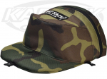 Green Camouflage Nylon Hat Sack With Multiple Mounting Tabs And A Rollbar Or Handlebar Strap