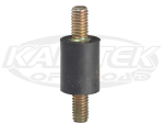 Cylindrical Rubber Vibration Isolating Mount 5/16"-18 Male To 5/16"-18 Male 3/4" Diameter 1" Tall