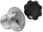 Harmon Racing Cells Straight Remote Fuel Filler Neck With Billet Aluminum Cap For 2-1/2" Hose