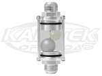 Harmon Racing Cells Raw Aluminum Fuel Discriminator and Rollover Valve AN -16 Male Inlet/Outlet