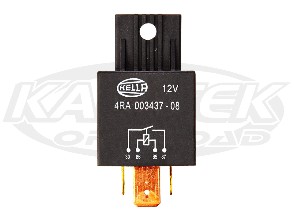 Hella 4RA 00343708 Heavy Duty 4 Blade 12 Volt 60 Amp Relay For Fans Or