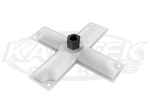 Holley 16-103 Cross Shaped 8" x 8" HydraMat Horizontal Fuel Pickup Prefilter With 3/8" NPT Fitting
