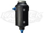 Jaz Products 610-025-01 Black Polyethylene Power Steering Reservoir Tank AN #6 Return AN #8 To Pump