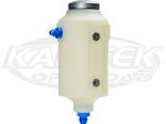 Jaz Products 610-025-05 White Polyethylene Power Steering Reservoir Tank AN #6 Return AN #8 To Pump