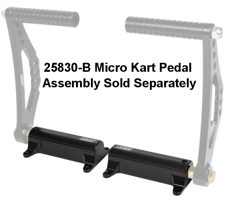 joes racing products 25837 billet aluminum knurled foot heel stops for use with 25830b micro kart small pedal assembly