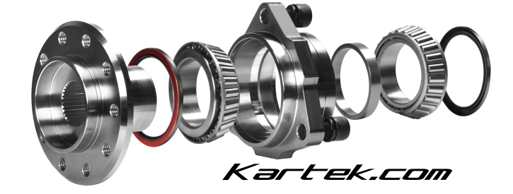 kartek offroad rebuildable tinken gm chevy chevrolet 33 spline midboard micro stub hub bearing assemblies