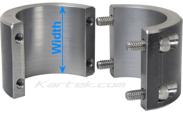 Kartek Off-Road heavy duty four bolt weldable clamps width Kartek Off-Road heavy duty four bolt weldable clamps width