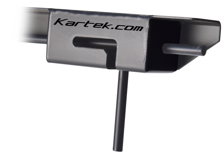 kartek off-road spring loaded dead bolt style roof latch assembly 17 inches long not including end pins