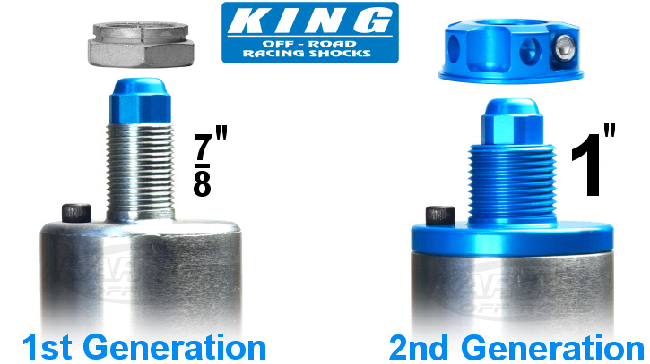 king shocks first generation versus second generation 2 inch hydraulic bump stops