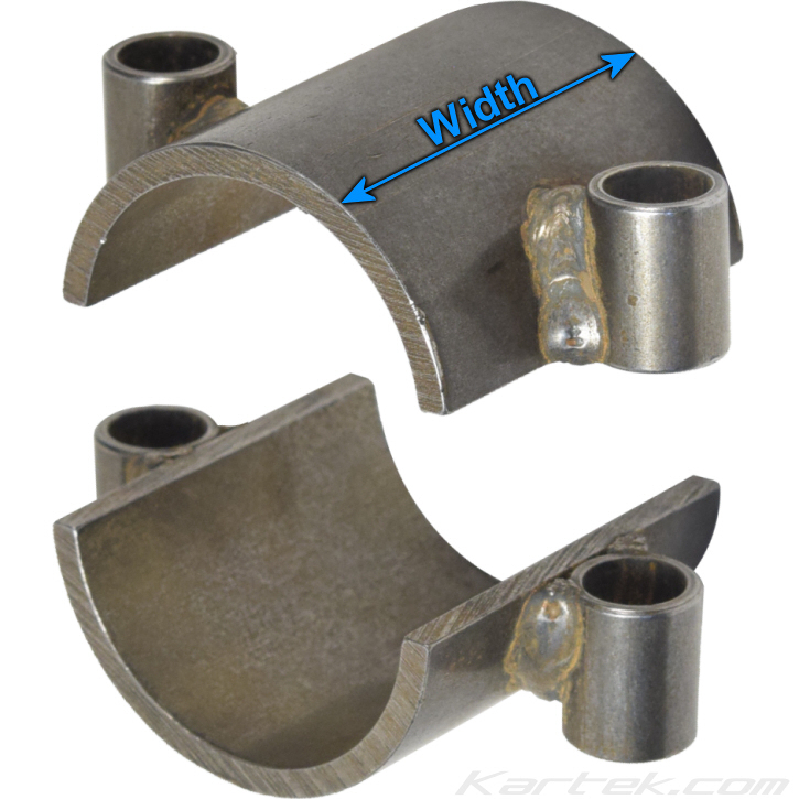 Kartek Off-Road 2 bolt clam shell weldable clamp-on brackets width Kartek Off-Road 2 bolt clam shell weldable clamp-on brackets width