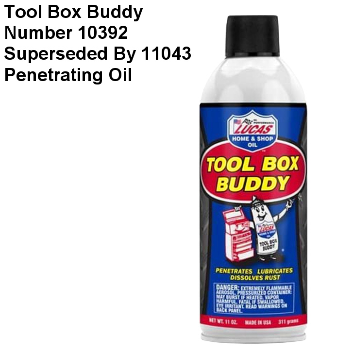 lucas oil products 10392 toolbox buddy multi purpose penetrating oil works to loosen rusted nuts and bolts