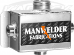 Manwelder Large Firewall Mount Engine Breather Box 2-1/2" x 4" x 5" Wide With Three #10 ORB Inlets