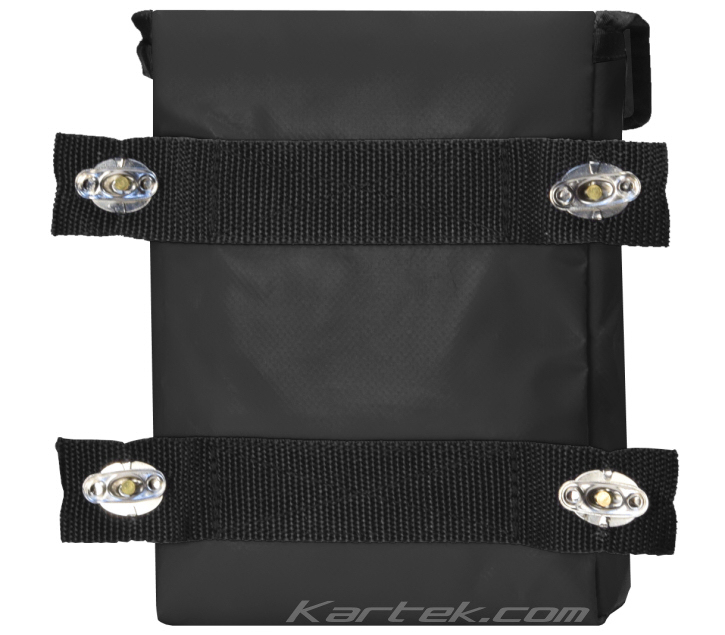 Mastercraft Safety 640123 small black bolt-on door bag with turn buckles twist locks Mastercraft Safety 640123 small black bolt-on door bag with turn buckles twist locks