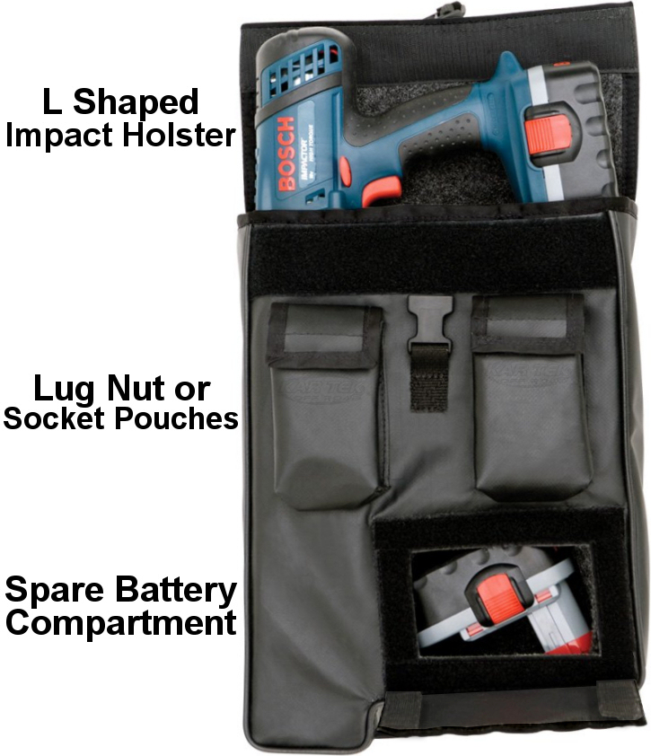 mastercraft safety 640130 640131 gun holster cordless electric impact gun wrench holster features