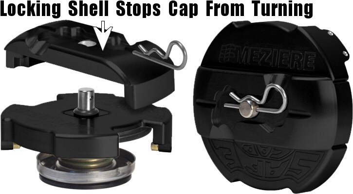 Meziere Enterprises WCC black SafeCaps locking shell