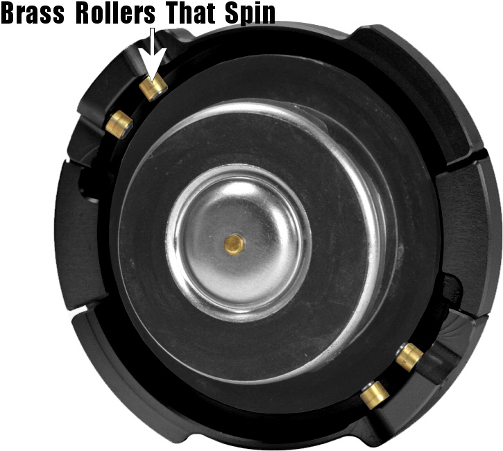 Meziere Enterprises WCC black SafeCaps with locking shell brass rollers bearings