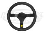 MOMO Mod. 31 Blank 12-1/2" - 318mm Diameter +1/8" Dish Black Suede Undrilled Steering Wheel