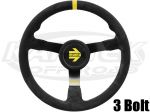 MOMO Mod N38 Stock Car Steering Wheel 380mm Dia. x 87mm Dish, w/ Stripe