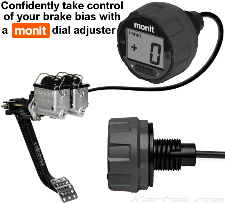 monit bd01-1-bk-00 tab mount black brake pedal digital bias adjuster knobs works on 3/8 or 7/16 brake pedal balance bars