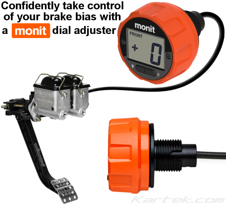 monit bd01-1-or-00 tab mount orange brake pedal digital bias adjuster knobs works on 3/8 or 7/16 brake pedal balance bars