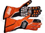 MPI External Stitching Adult Small Fluorescent Orange Two Layer Driving Gloves SFI 3.3/5 Rated