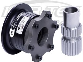 MPI Black Anodized 6 Bolt Momo / Sparco / NRG / MPI Pattern 3/4