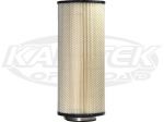 OTR CO10543s Cylindrical 17-1/8" Tall 7-1/4" Dia 4" Opening Cleanable Air Filter With Support Stud
