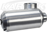 Pacific Race Components Extra Long 8" Dia Canister Air Filter 5" In 4" Out To Carb Or Throttle Body