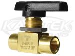Parker Hannifin 2F-MB4LPFA-BP Brake Line Straight Ball Shut Off Valve 1/8" NPT Inlet/Outlet 2500 PSI