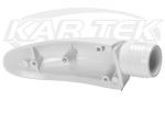 PCI Race Radios 212 Replacement White Helmet Air Piece Vent Inlet For Standard 1-1/4" Hose