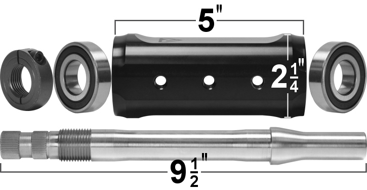 Phantom Offroad billet aluminum bolt on universal steering columns dimensions