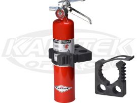 Quickfist 50050 Rubber Clamp For Fire Extinguishers 2-3/4 To 3-1/4 Dia.  50lb Safe Working Load - Kartek Off-Road