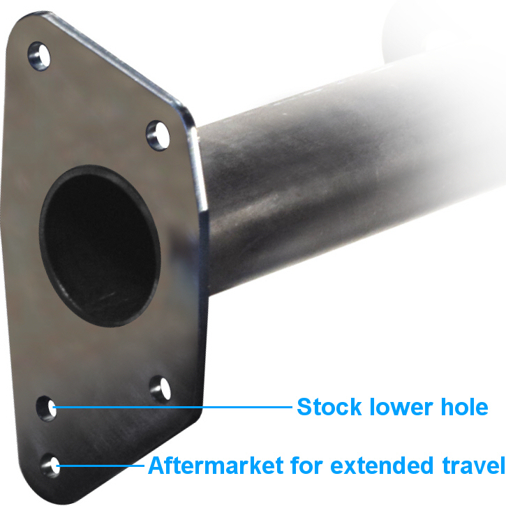 rear torsion housing flanges