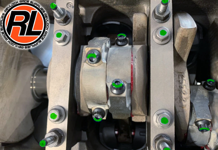 Revlock Race Supplies green nut bolt screw or fastener paint markers pens