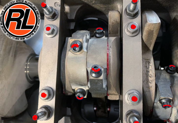 Revlock Race Supplies red nut bolt screw or fastener paint markers pens